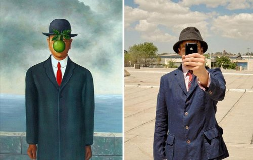 «Сын Адамов» (Son Of Man) Рене Магритта (Magritte) 
Фотография: Хуан де Эзкурра (Juan de Ezcurra)