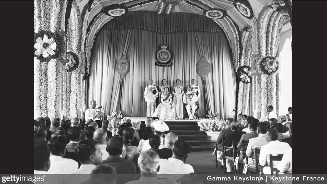 Церемония открытия парламента, Цейлон, 1954. (с)  Getty Images