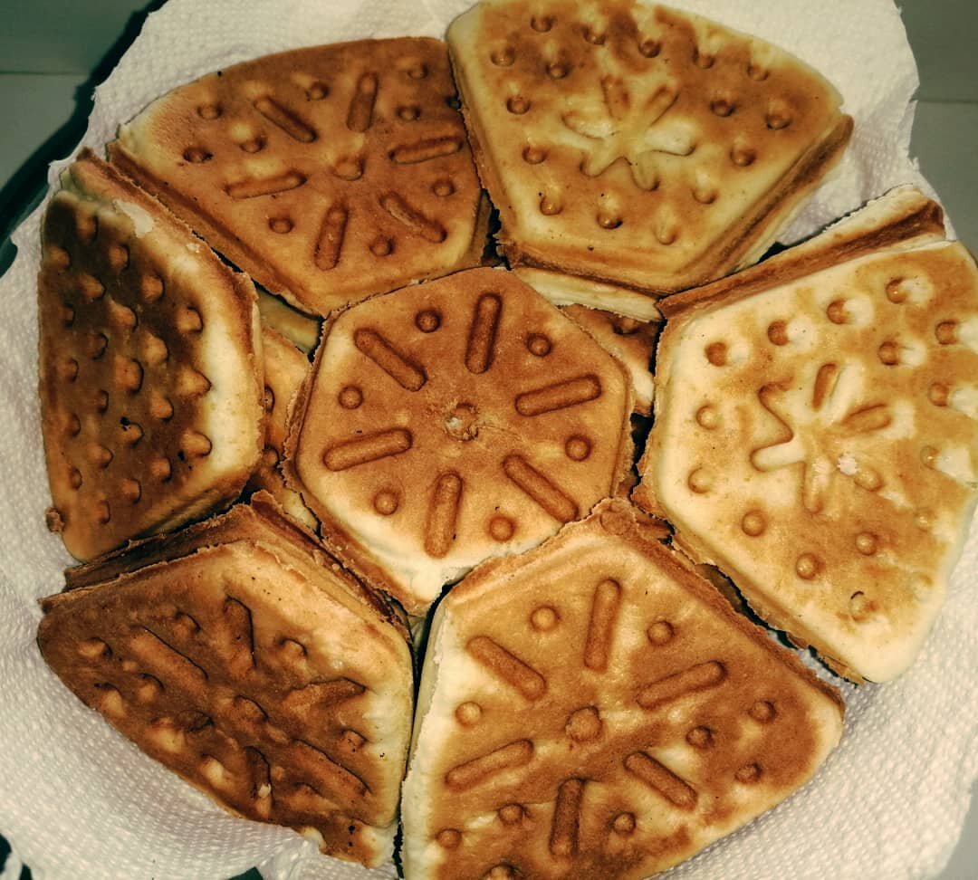 На фото печенье приготовленные на вафельнице(тоже отличный вариант)🧇