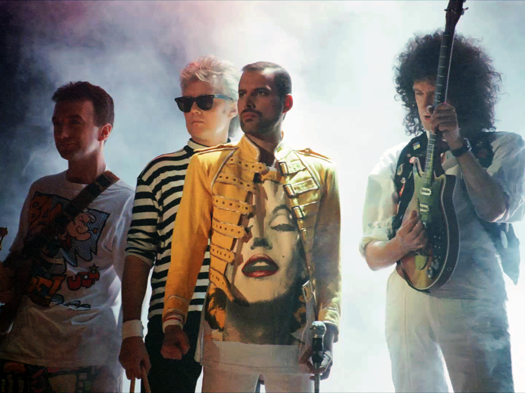 Queen на съемках клипа "The Miracle"