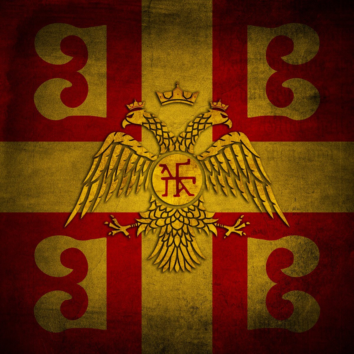 Флаг Византийской империи при Палеологах.