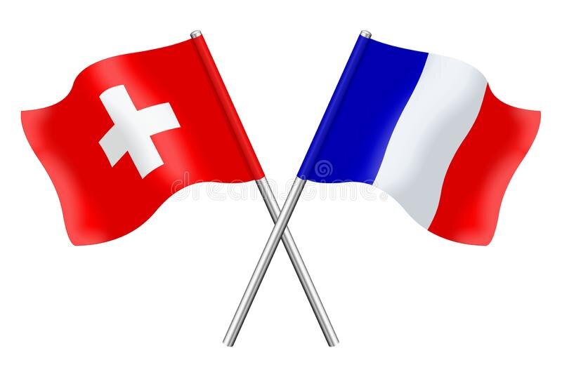 На обложке: флаги Швейцарии и Франции. Фотография взята из свободных источников в качестве иллюстрации.