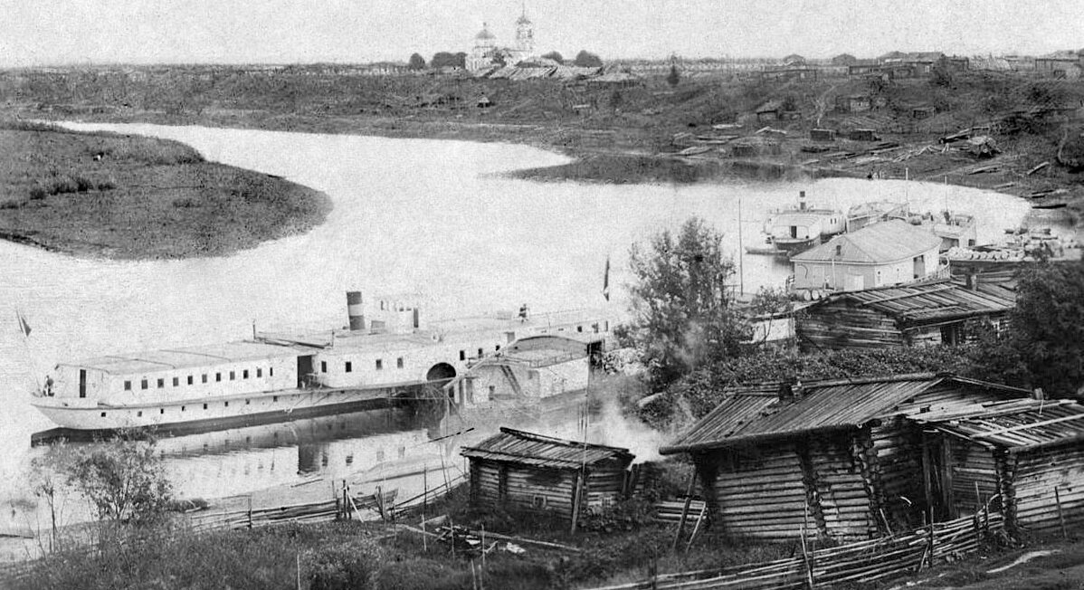 Пароход на реке Сысола