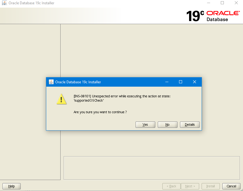 Oracle Database 19c Installer