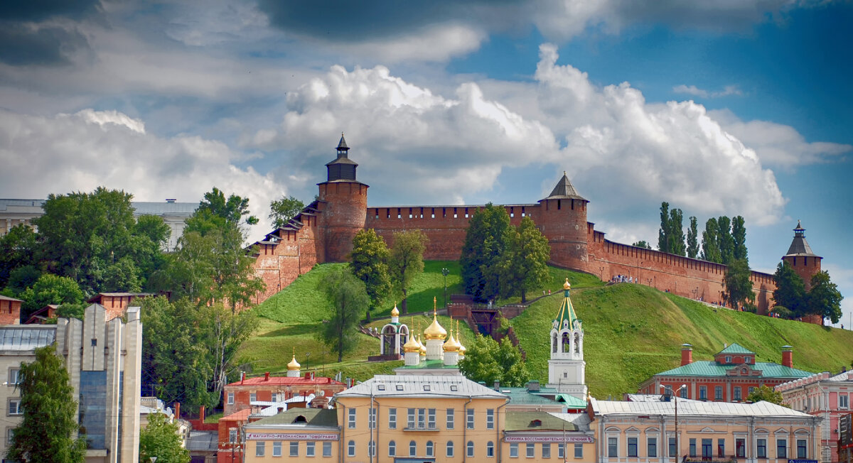 Вид на Нижегородский кремль с Волги. Фото: Кривошеина Мария, Wikimedia Commons