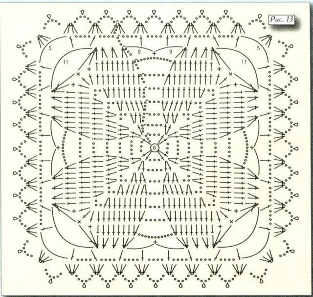 игольное кружево - кайма. мотив 2010. мотив 15. мотив 15. наталья брыжина вязание салфетки крючком.