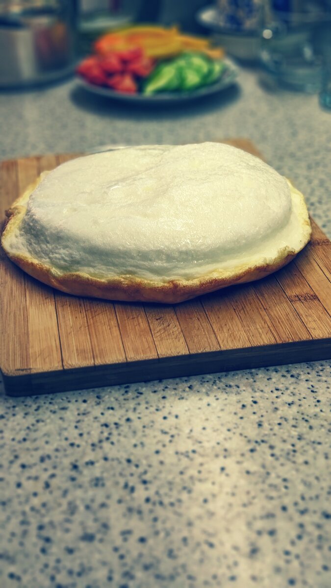 Поджаристый пышный омлет