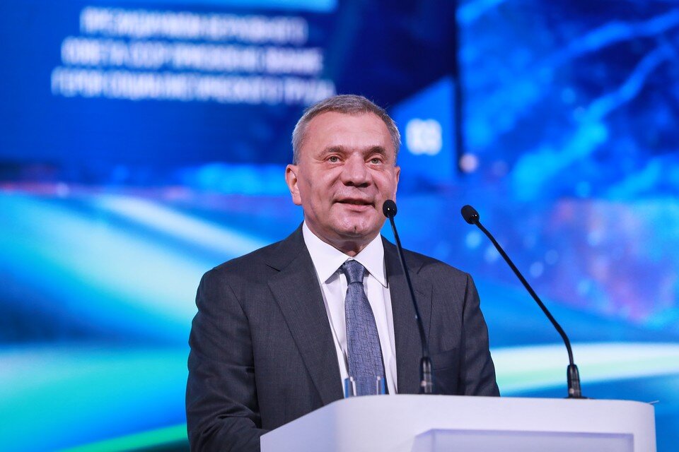     Генеральный директор Госкорпорации «Роскосмос» Юрий Борисов. Фото: marathon.znanierussia.ru