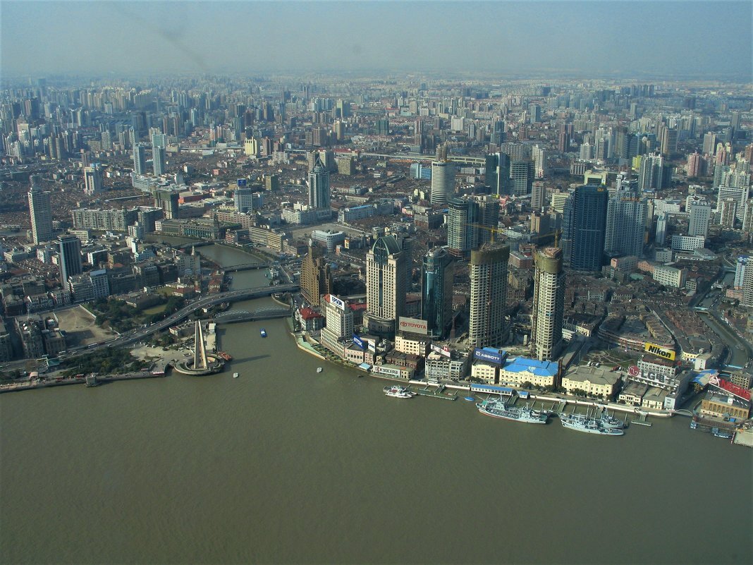 Шанхай, вид сверху, взято с Яндекс.Картинки