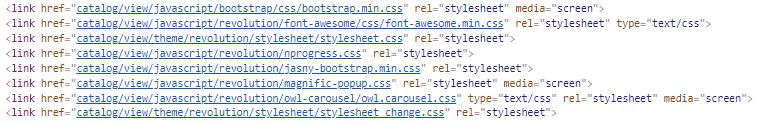 Типичный вид шапки сайта (в данном случае CMS OpenCart).