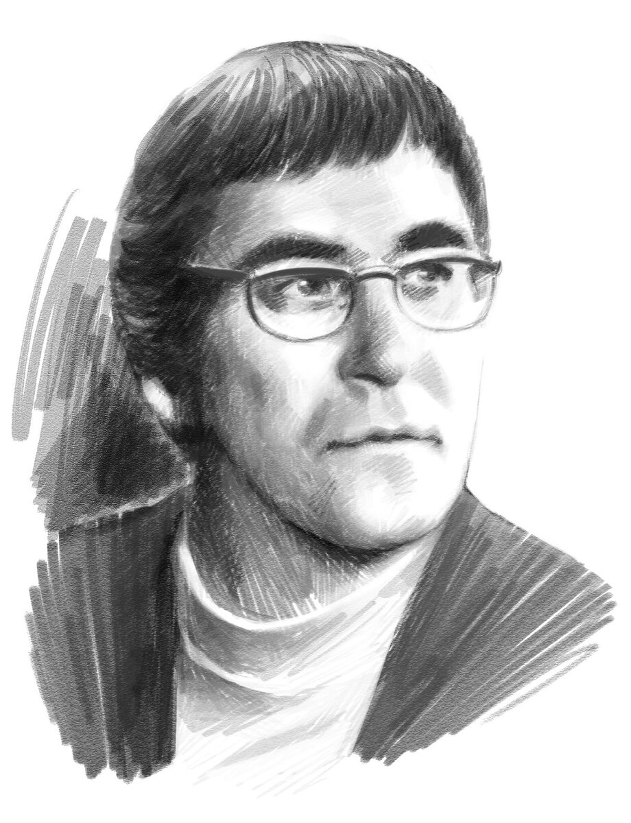 Сергей Павлов. Работа художника-комиксиста Александра Ремизова. Специально для проекта "Лунная радуга", 2014. 