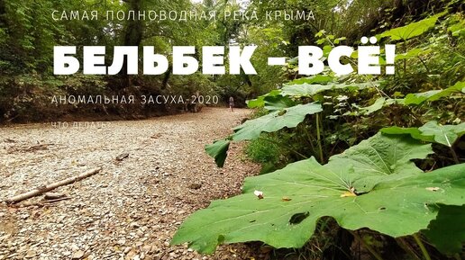 Самая полноводная река в Крыму пересохла. Гуляем по руслу Бельбека