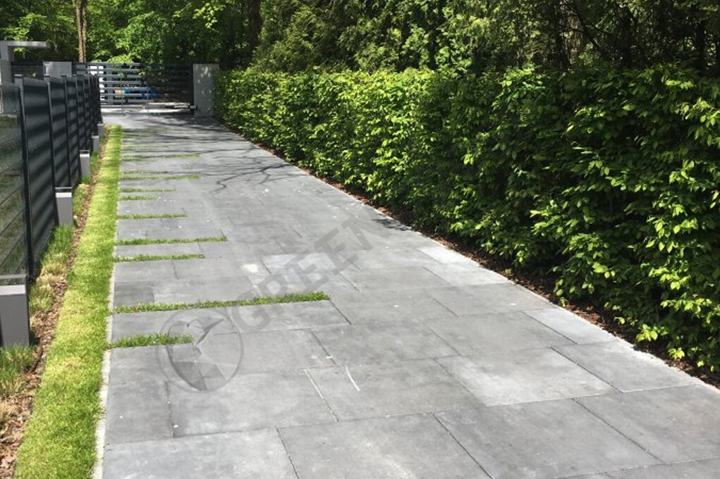 вьездная зона на участок. Дизайнерское решение GREENGOOSE