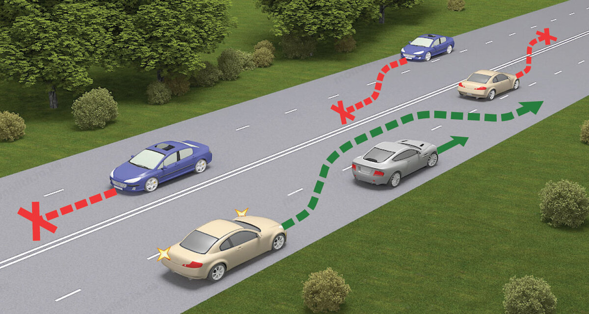 Обгон нескольких транспортных средств пдд