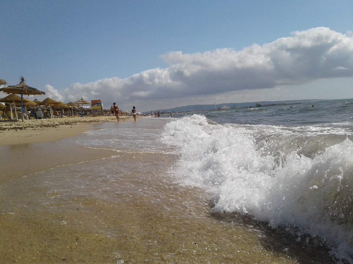 Пляж в Ясмин- Хаммамет. Тунис.