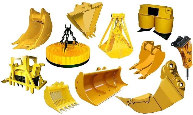 Современное навесное оборудование для экскаватора-погрузчика