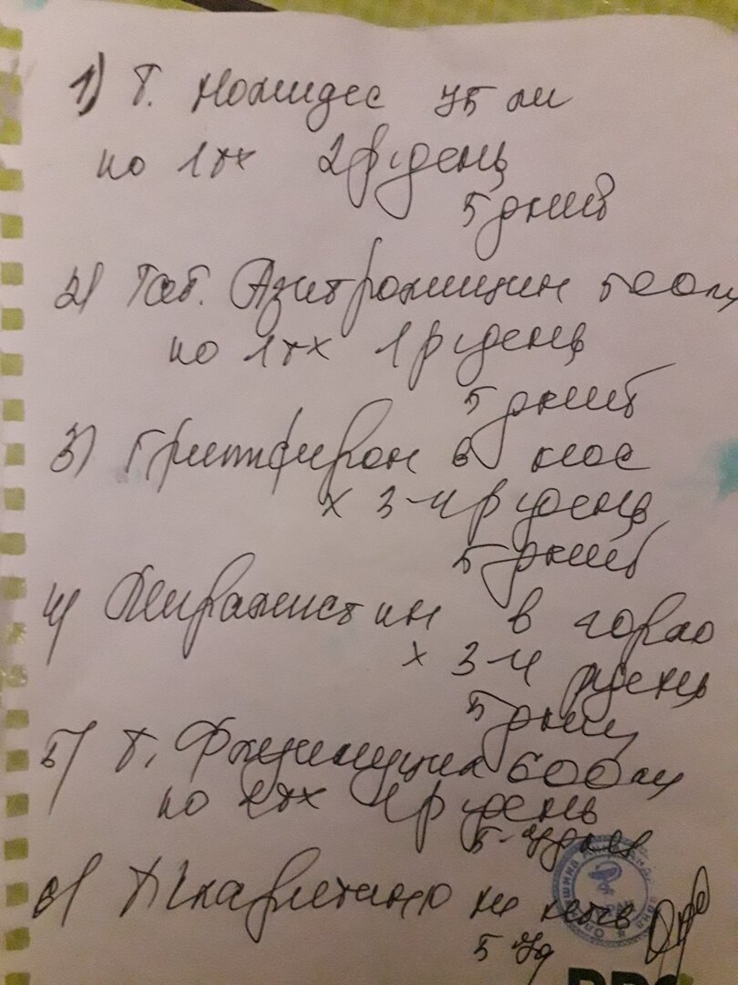 Рецепт от врача