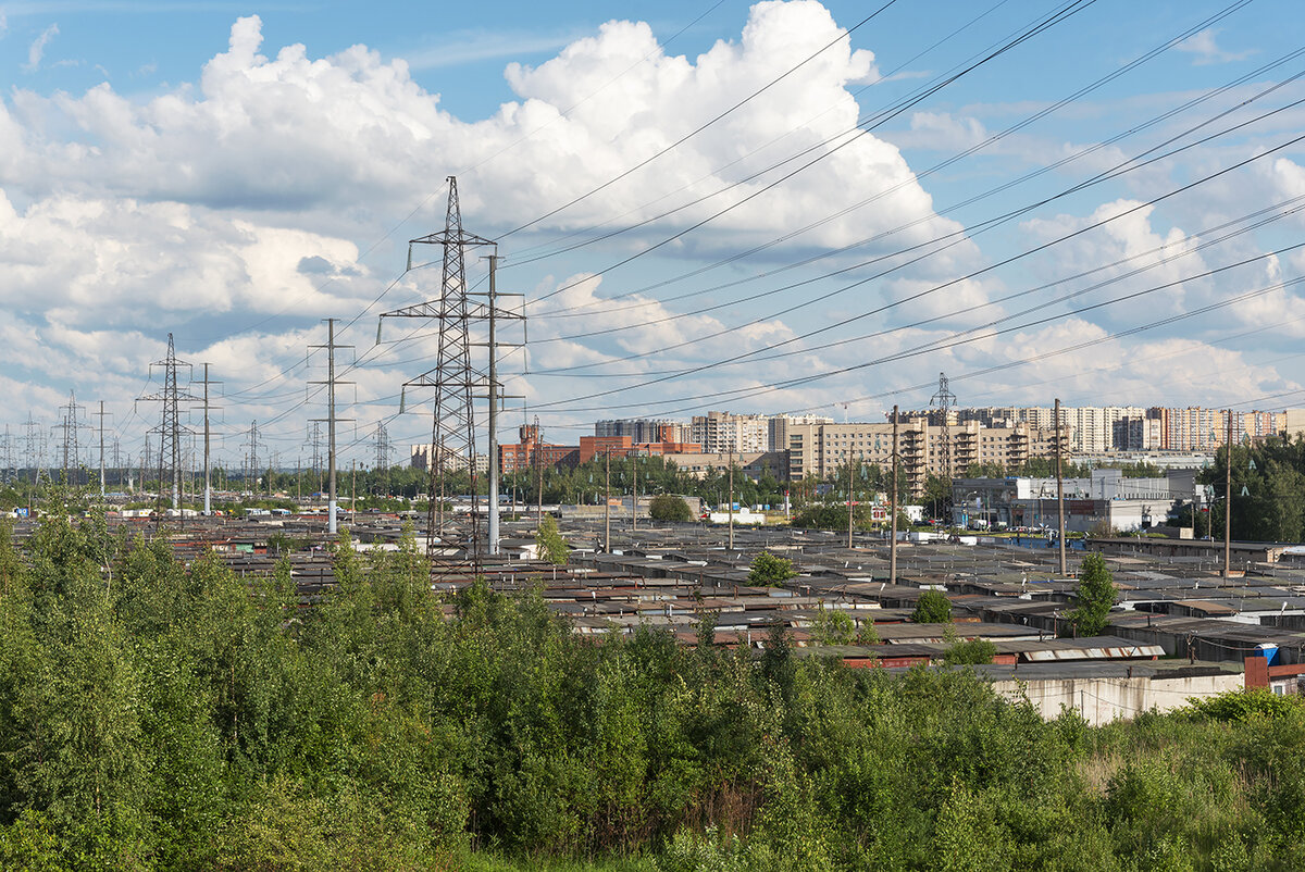 ЛЭП в городском пейзаже. Фотоальбом. Санкт-Петербург | Беглым взглядом |  Дзен