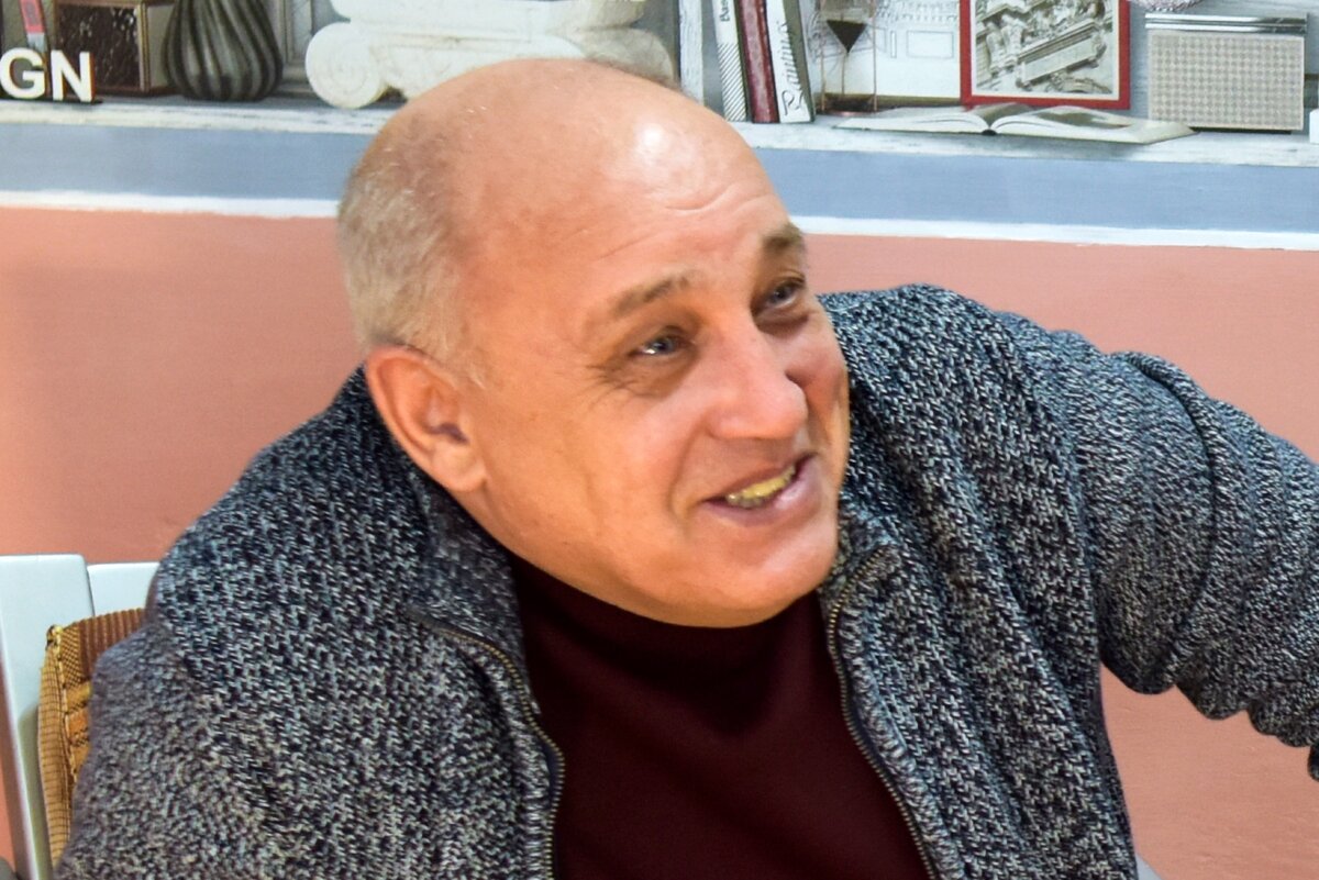 Александр Мойса в библиотеке им. Ю.Н. Либединского, фото А.Коваль