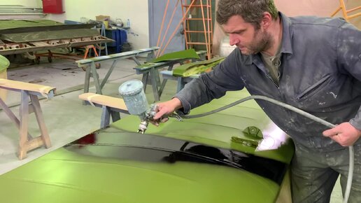 Покраска самолета И-15бис на заводе МАРЗ ДОСААФ | Горкина Авиация | Дзен