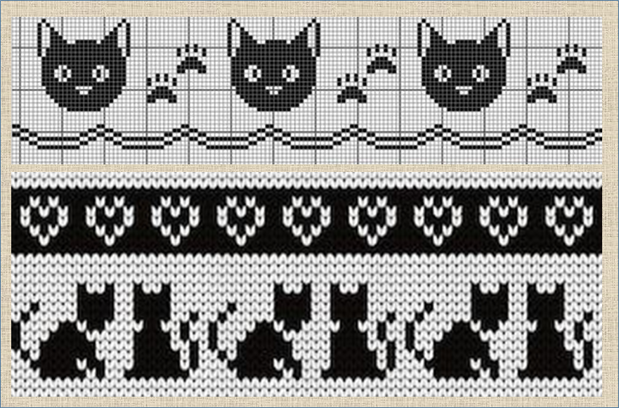 Жаккард И Интарсия С Прекрасными Кошками - Более Сотни Схем И.