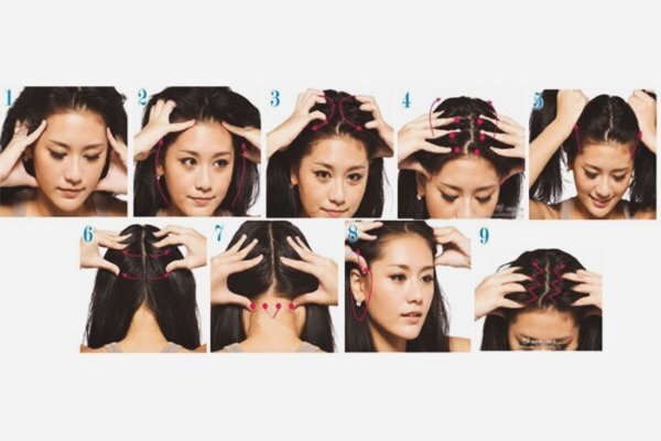 схема массажа