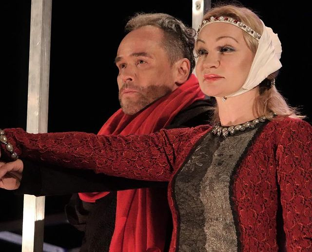 Анна Якунина и Максим Аверин на премьере спектакля