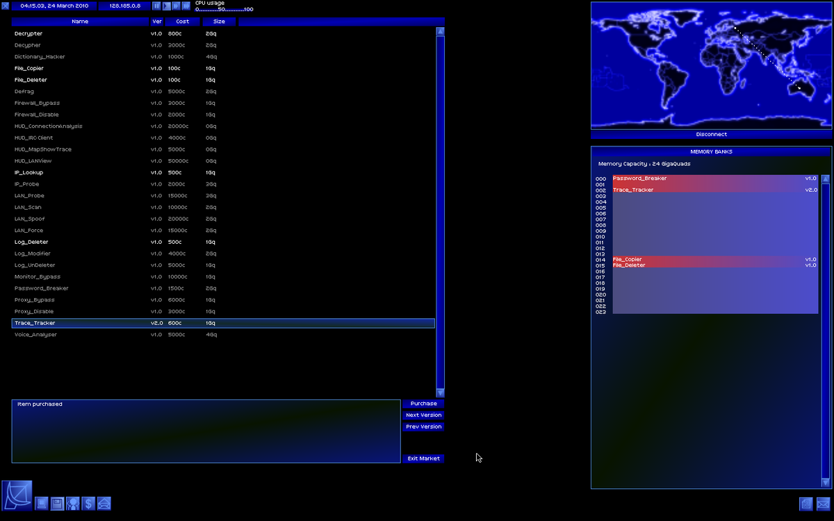 В магазине программ можно обновить свой арсенал инструментов.