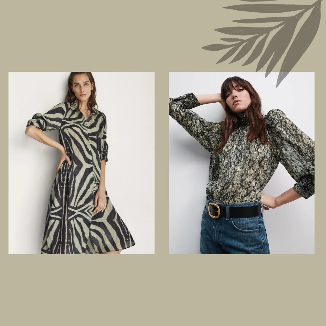 Расцветка зебра или леопард не покажутся хищными, если они будут природных теплых оттенков.