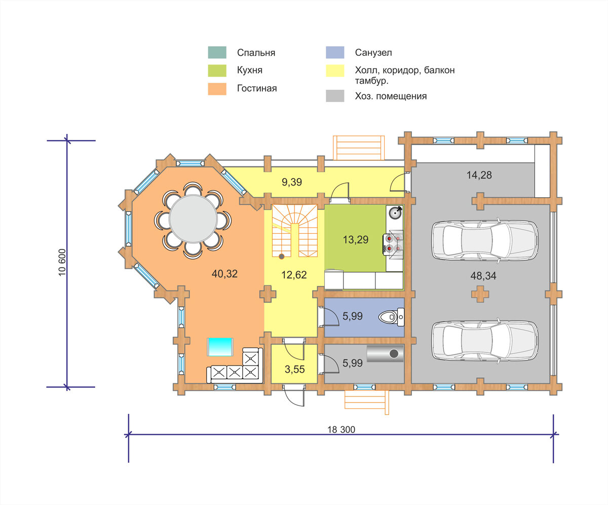 Планы этажей дома