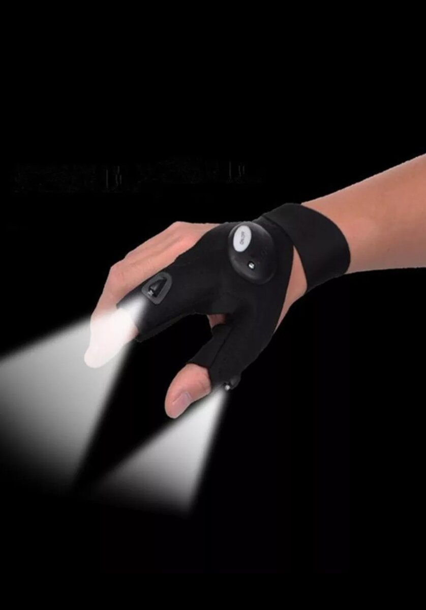 

Артефакт безопасности и выживания. Такой девайс позволяет исправлять различные поломки и выполнять другие действия в условиях темноты. Он пригодится людям, которые предпочитают самостоятельно справляться с поломками различной техники. Целевая аудитория — автомобилисты, рыбаки, охотники и т. д. Перчатки сделаны из плотной х/б ткани.

