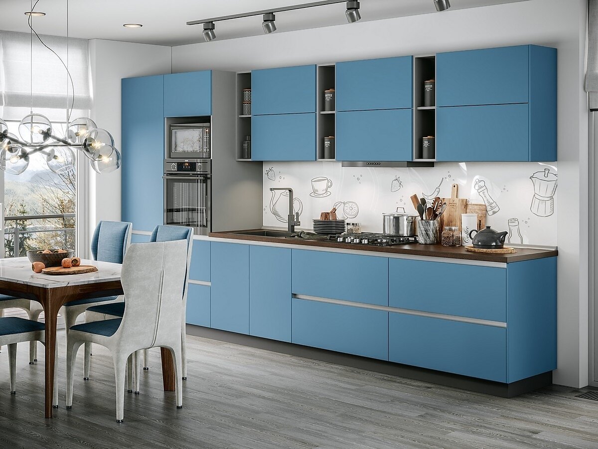 КУХНЯ МОДУЛЬНАЯ GOLA 3,9 М, 15 ЦВЕТОВ ФАСАДА НА ВЫБОР.