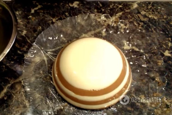 Вот такой у нас получился торт - желе