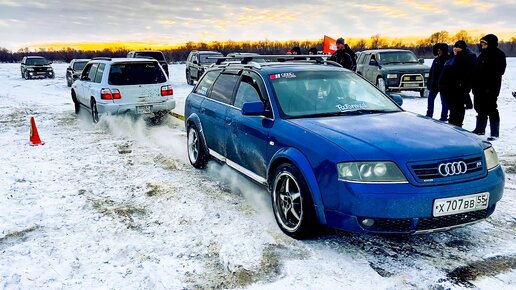 СИЛА AUDI Quattro или SUBARU WRX? Mercedes G500 vs Audi 100 + Jeep Grand Cherokee V8