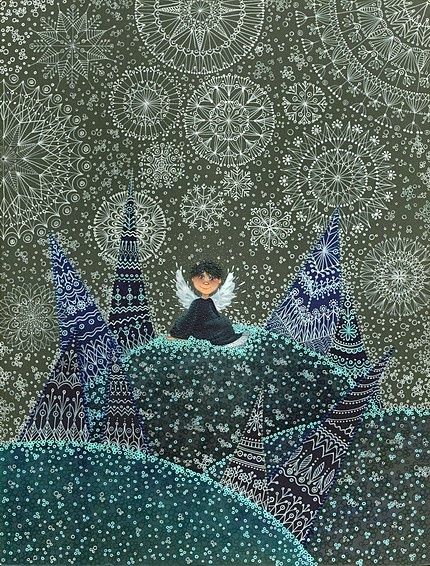 "Снежный ангел". © Художник Анна Черненко. г. Сумы. Украина. 