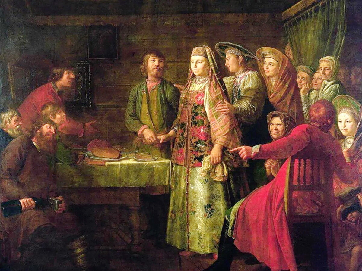 "Праздненство свадебного договора", худ. Шибанов