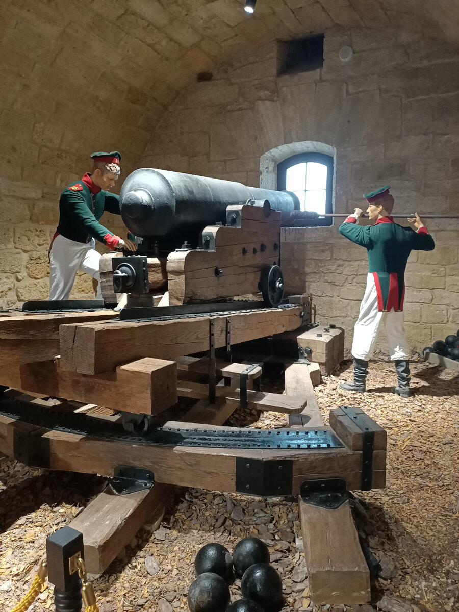 Артиллеристы на Константиновской батарее