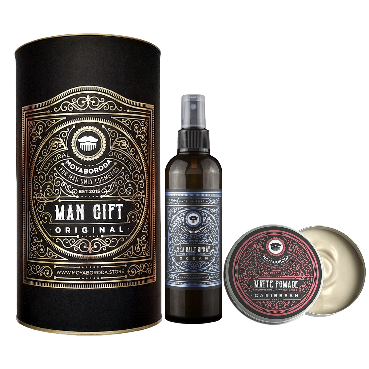 Укладочные средства для волос и бороды от MOYABORODA