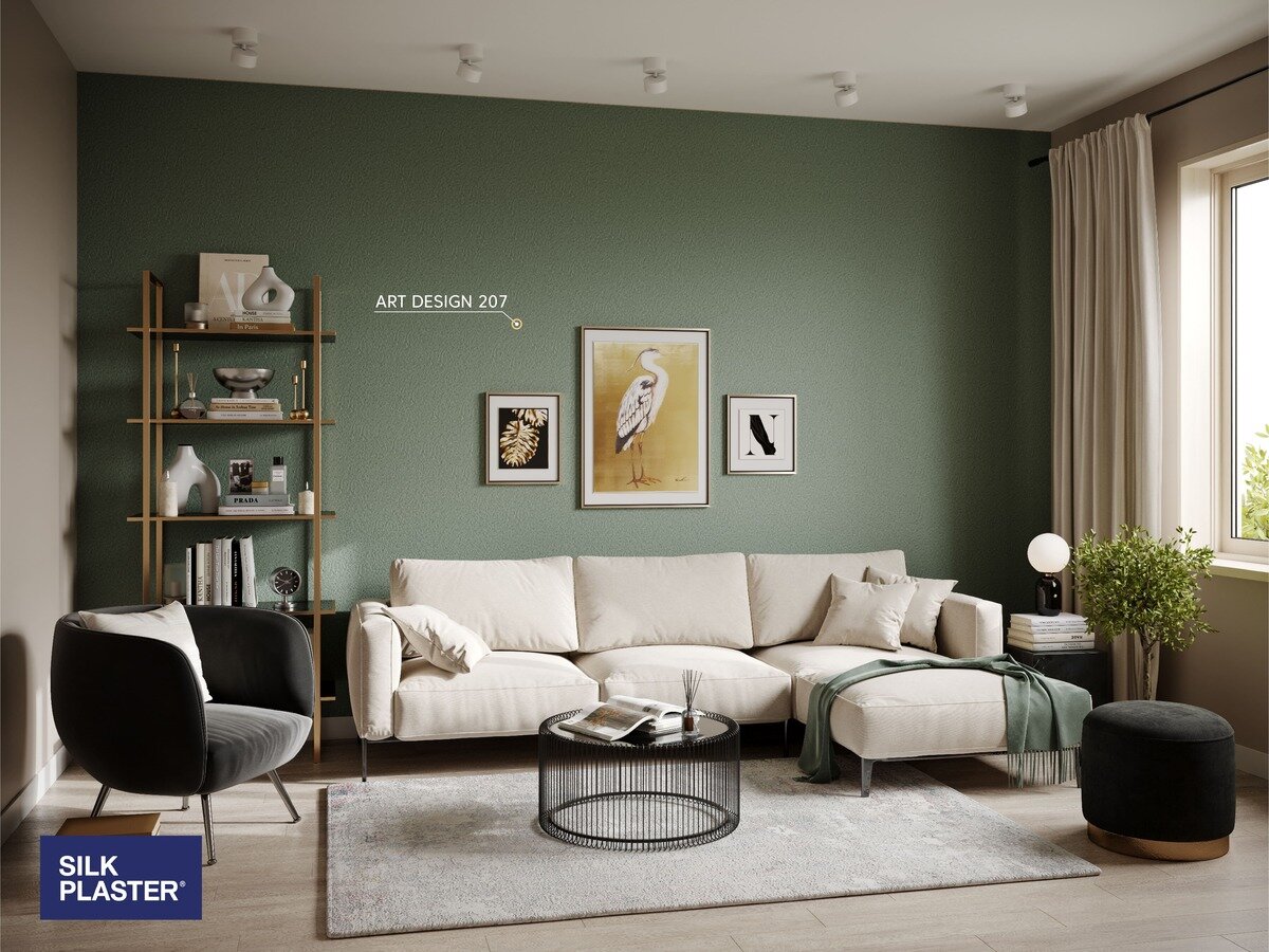 На фото шелковые обои SILK PLASTER Art Design 207