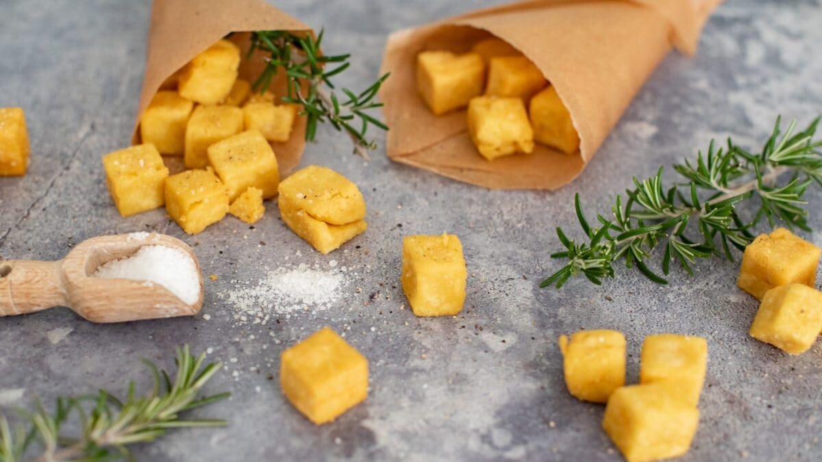 Стрит-фуд в виде кубиков. 