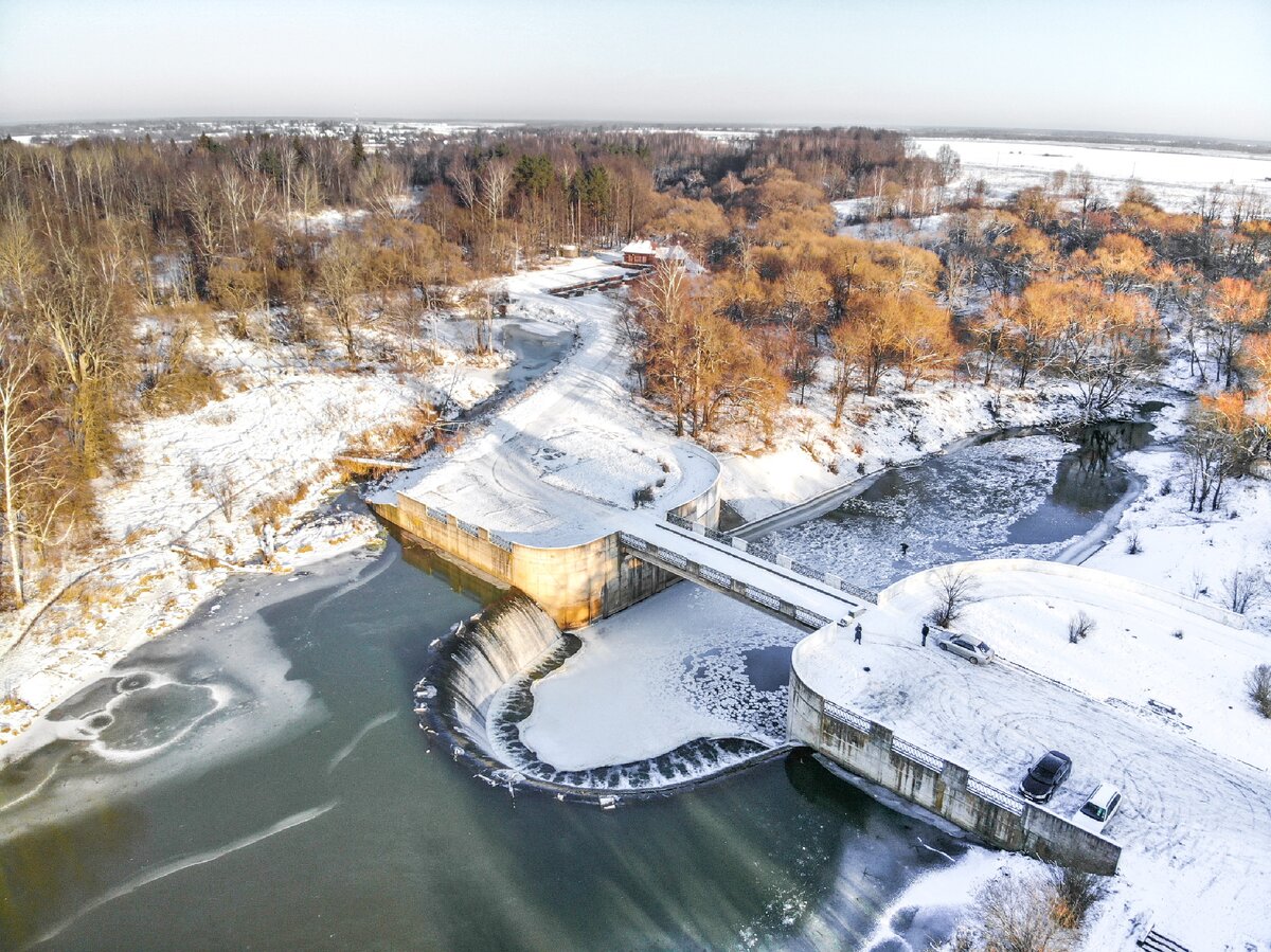 Ярополецкая ГЭС, вид сверху