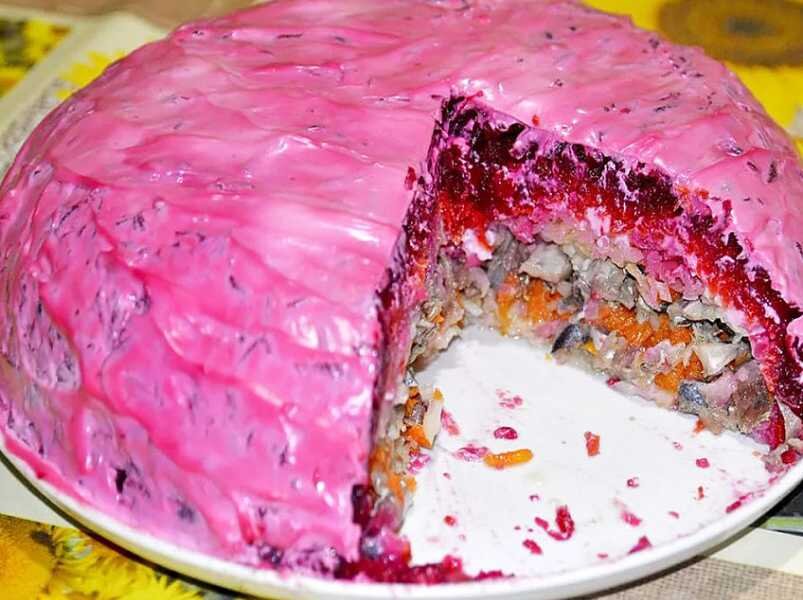 Первоначальный вид знаменитого салата