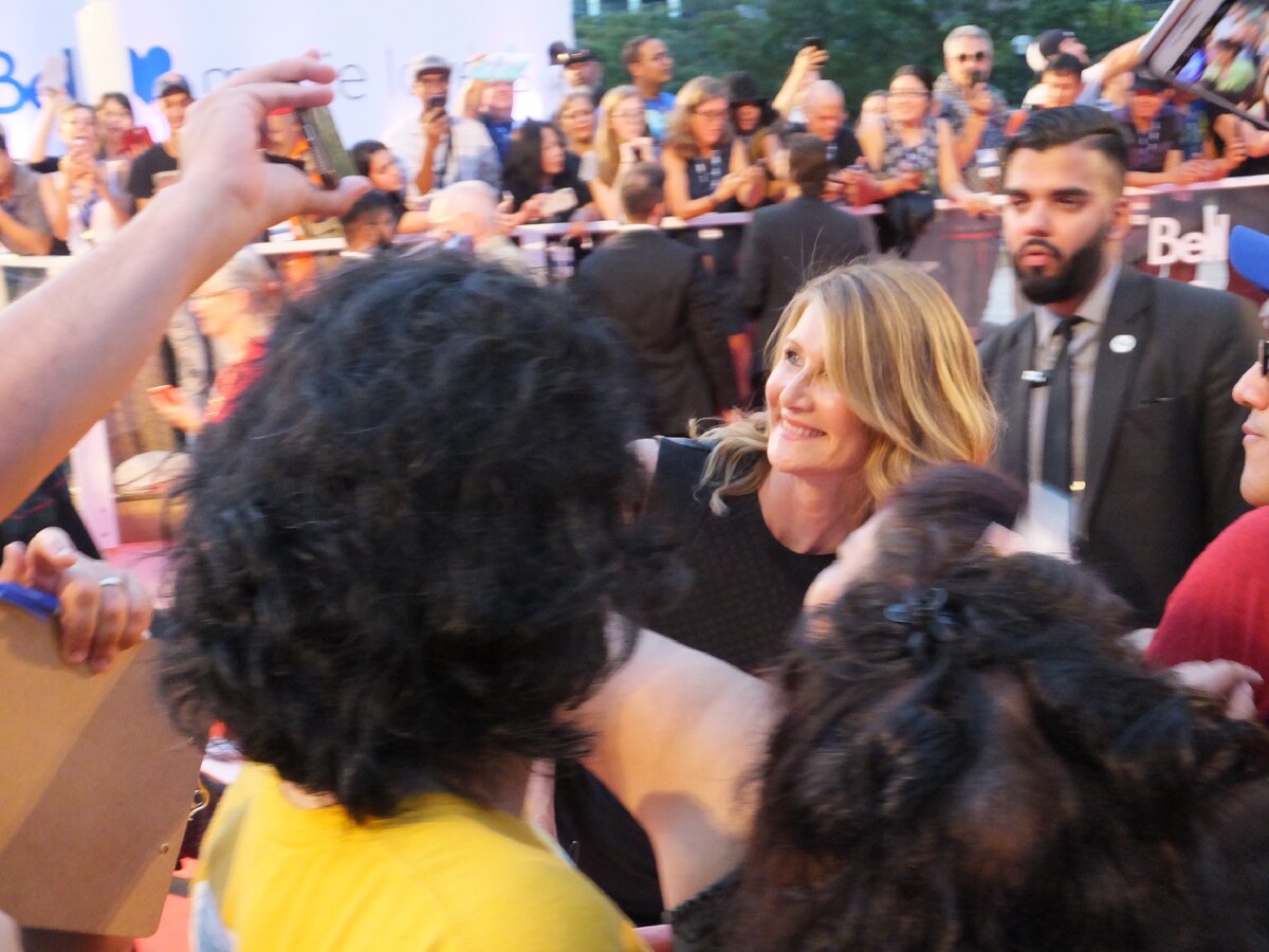 Актриса Лора Дерн на красной дорожке кинофестиваля в Торонто. Фото автора