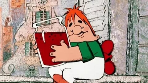 Ich muss die Marmelade essen. Картинка из Яндекса.