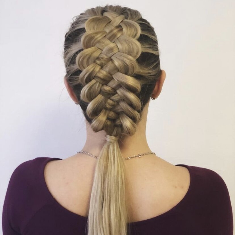 Коса из 5 прядей