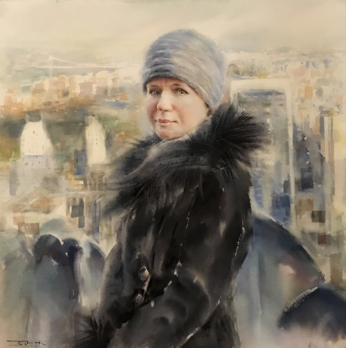 "Автопортрет" , фото предоставлено автором работы . Листайте галерею