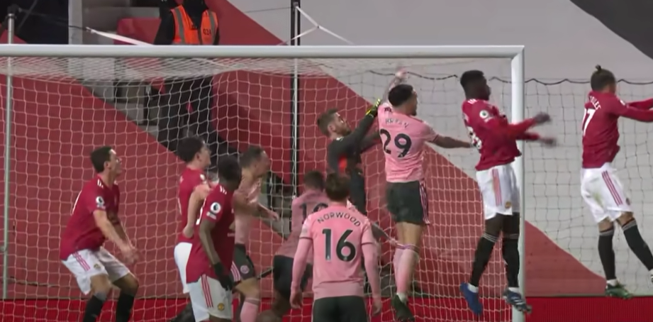                                                           Момент гола "Шеффилд Юнайтед"