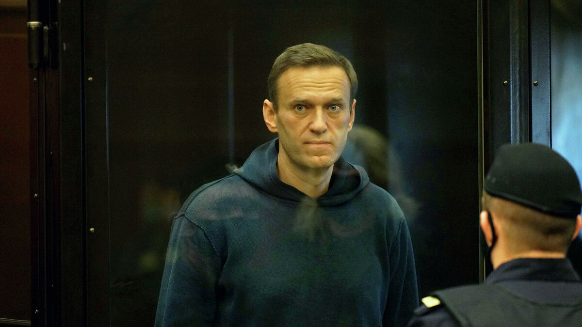 Алексей Навальный в зале Суда.