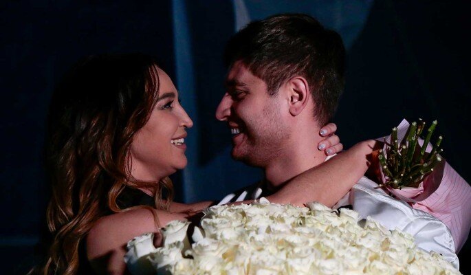  Ольга Бузова и Давид Манукян. Фото: Dmitry Golubovich/Global Look Press/www.globallookpress.com 