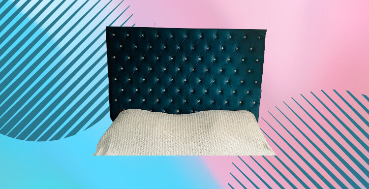 Готовое изголовье кровати в виде мягкой стеновой панели